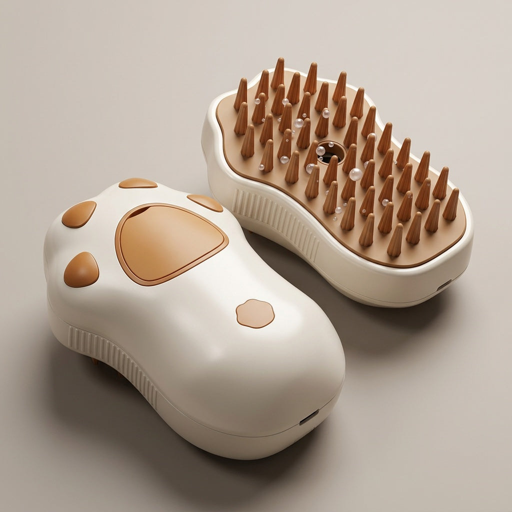 Pet Grooming Steam Brush